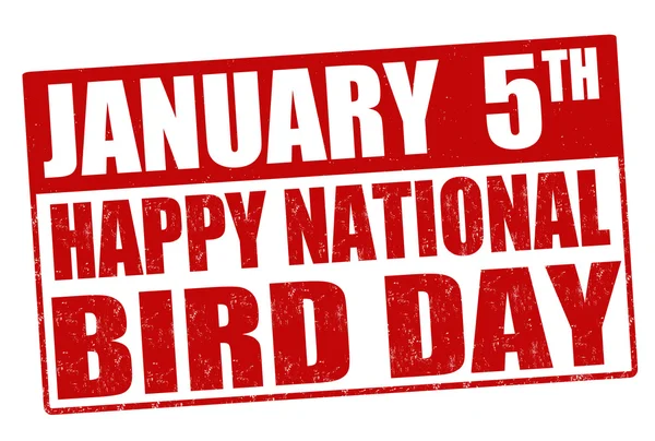 National bird day stamp — Stock Vector