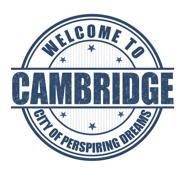 Witamy w cambridge pieczęć — Wektor stockowy