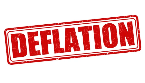 Deflation stamp — Stock Vector