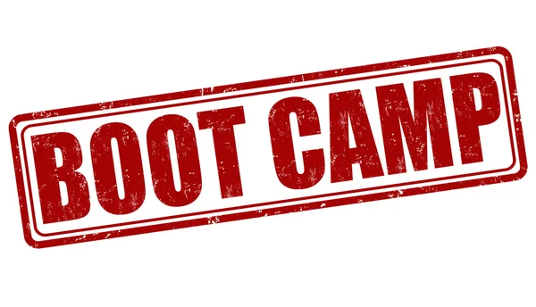 Boot camp stämpel — Stock vektor