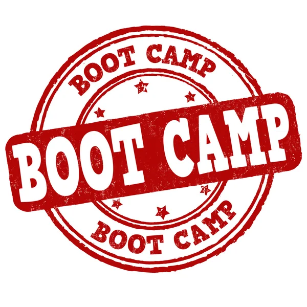 Bootcamp-Briefmarke — Stockvektor