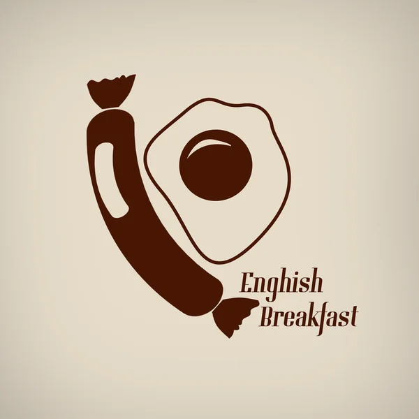 Englisches Frühstücksplakat — Stockvektor