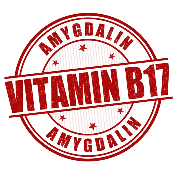 Vitamin B17 stamp — Stock Vector