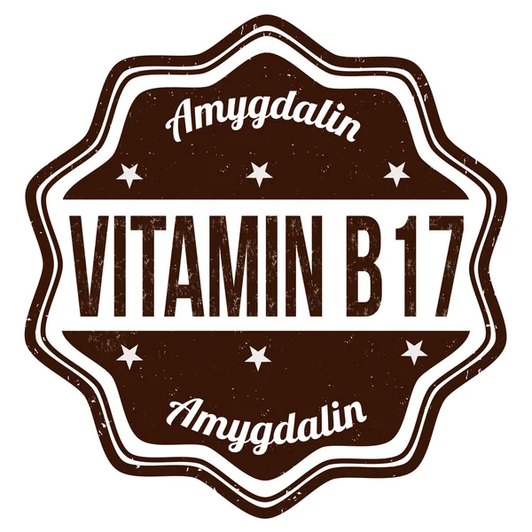 Vitamine B17 stempel — Stockvector