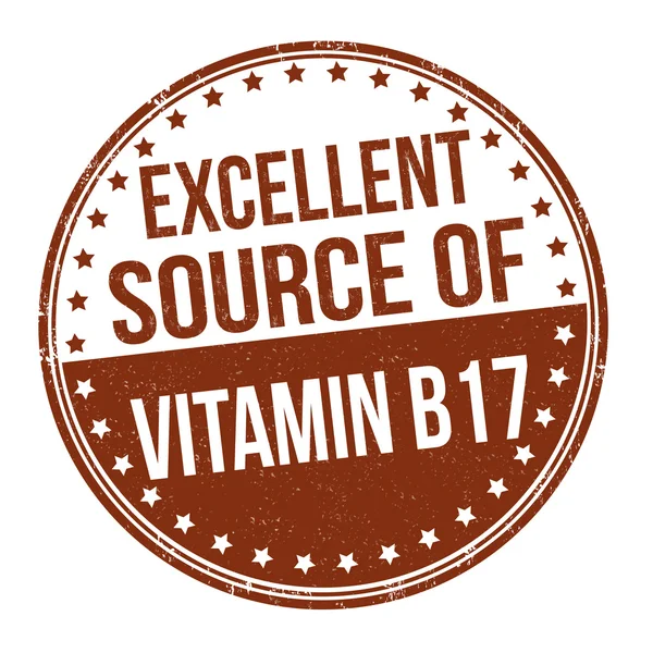 Vitamin B17 stamp — Stock Vector