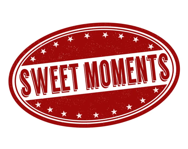 Sweet moments stamp — Stock Vector