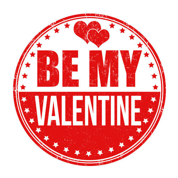 Be my valentine stamp