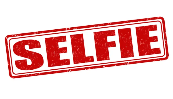 Sello selfie — Vector de stock