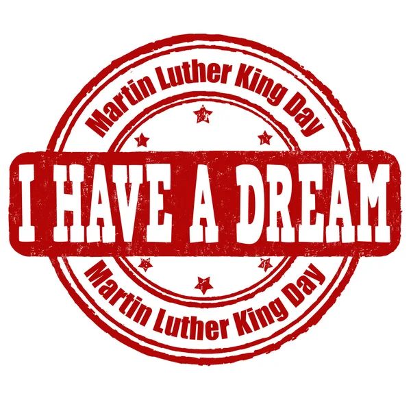 Timbre Martin Luther King Day — Image vectorielle