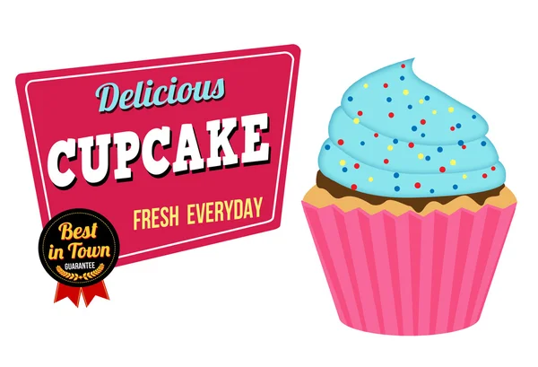 Cupcake-Symbol — Stockvektor