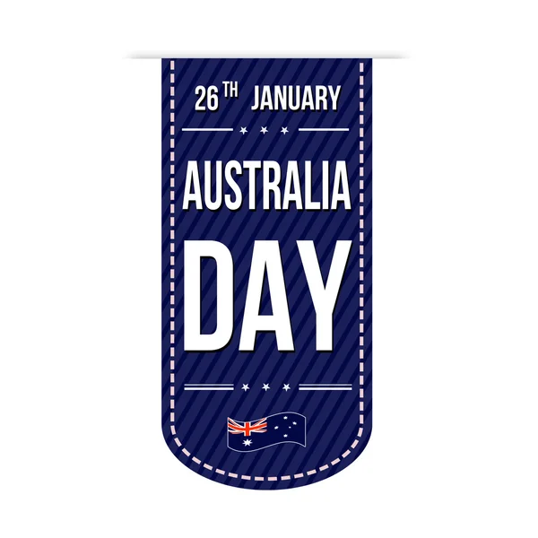 Ontwerp van de banner van de dag van Australië — Stockvector