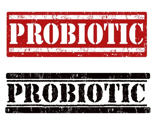 Probiotische Stempel — Stockvektor