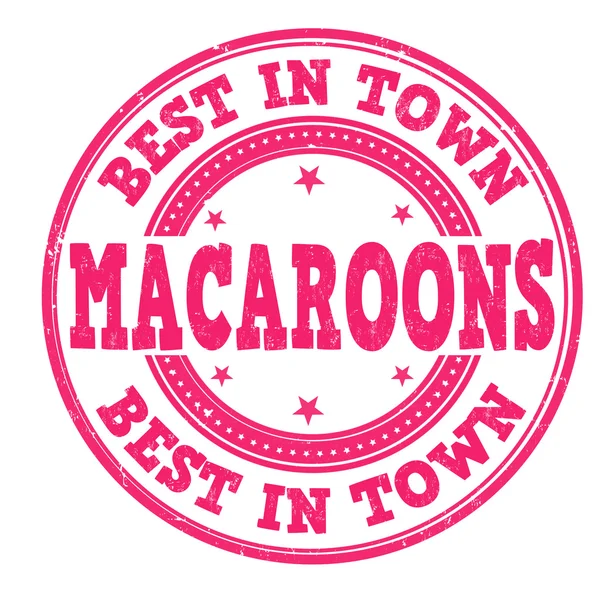 Macaroons bélyegző — Stock Vector