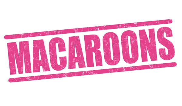 Carimbo de macaroons —  Vetores de Stock