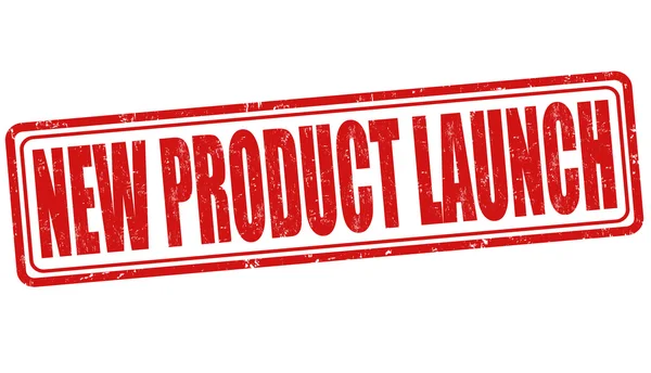 New product launch stamp — Stock Vector