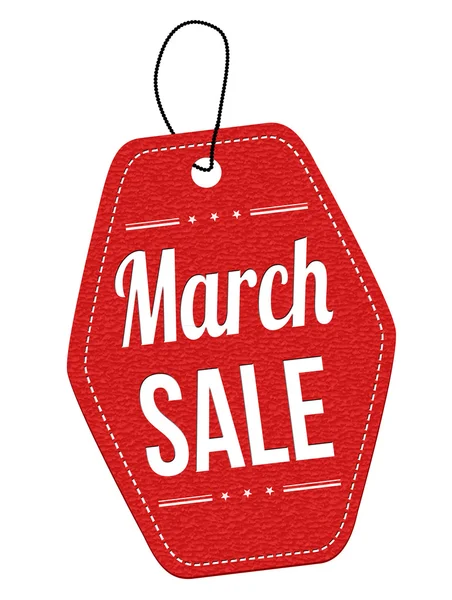 Etiqueta de venda de março ou preço — Vetor de Stock