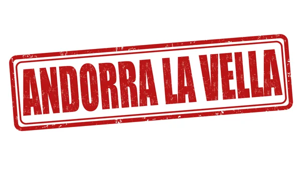 Andorra la vela carimbo —  Vetores de Stock