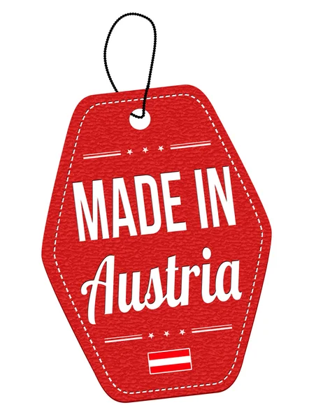 Made in Austria Etikett oder Preisschild — Stockvektor