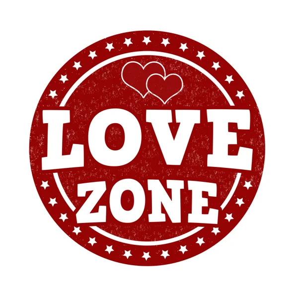 Sello zona de amor — Archivo Imágenes Vectoriales
