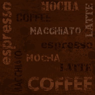 Tipografik kahve poster