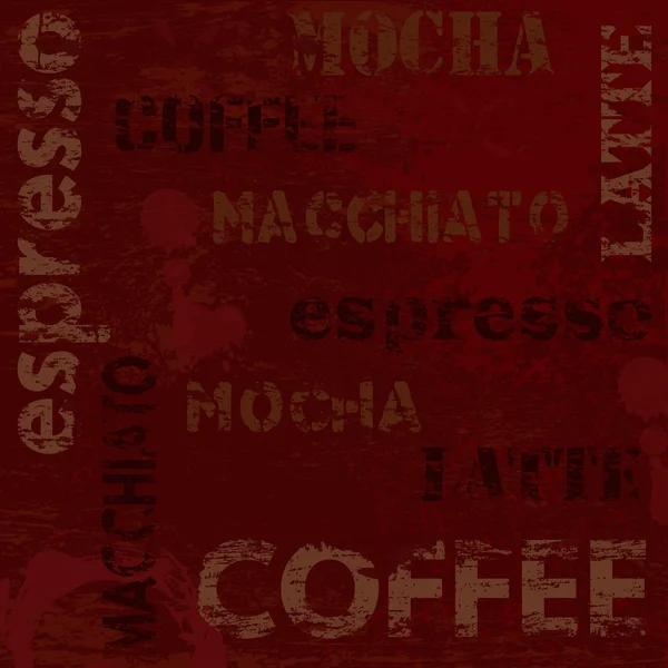 Typographic coffee poster — Stock Vector