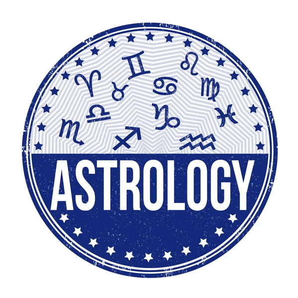 Astrology stamp — Stock Vector