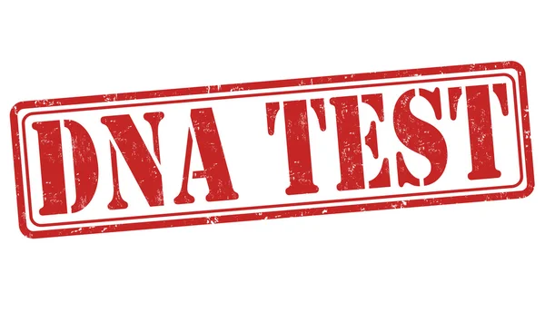 Timbro del test del DNA — Vettoriale Stock