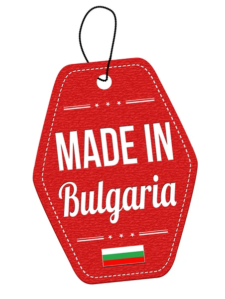 Made in Bulgaria etichetta o prezzo — Vettoriale Stock