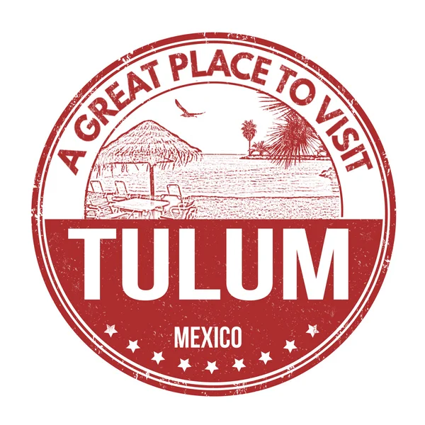 Timbro di Tulum — Vettoriale Stock