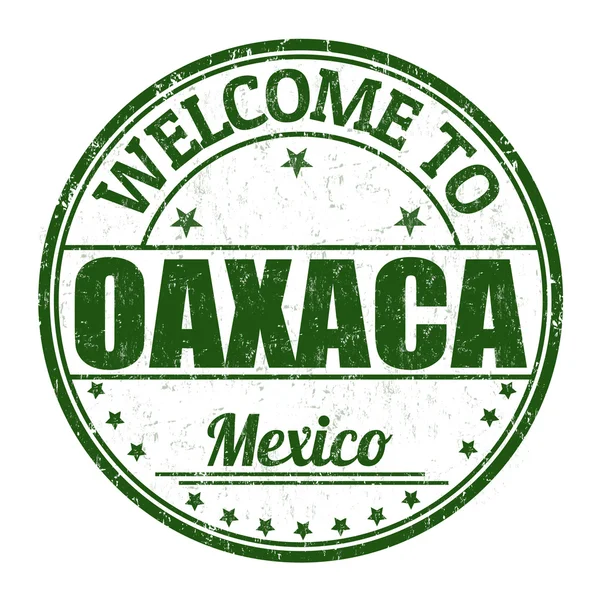 Bienvenidos al sello Oaxaca — Archivo Imágenes Vectoriales