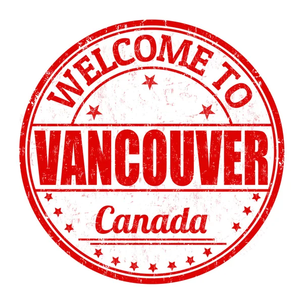 Welkom bij Vancouver stempel — Stockvector