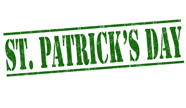 St. Patrick's Day stamp — Stock Vector