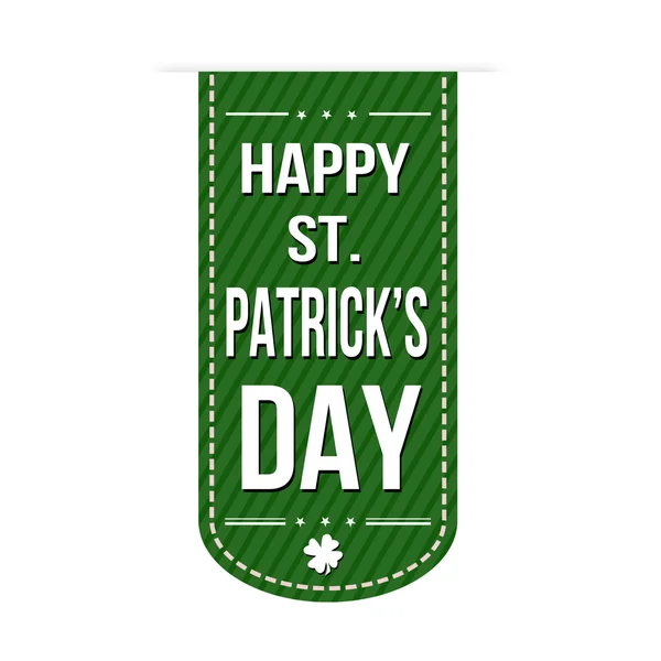 Bannière joyeuse Saint-Patrick — Image vectorielle
