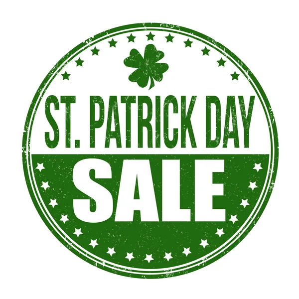 St. Patrick's Day sale stamp — Stock Vector