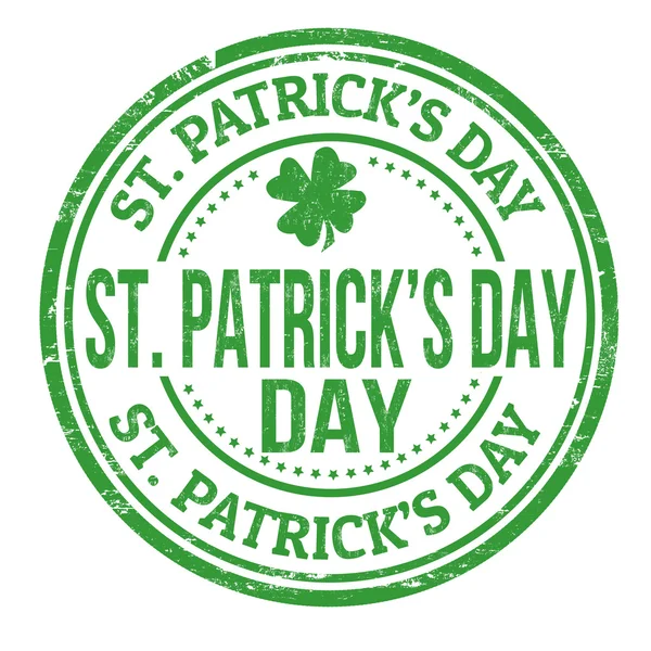 St. Patrick's Day stamp — Stock Vector