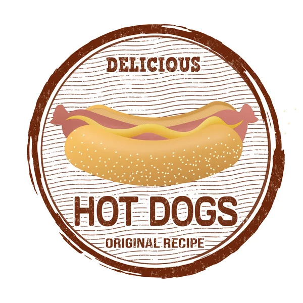 Hotdogs stempel — Stockvector