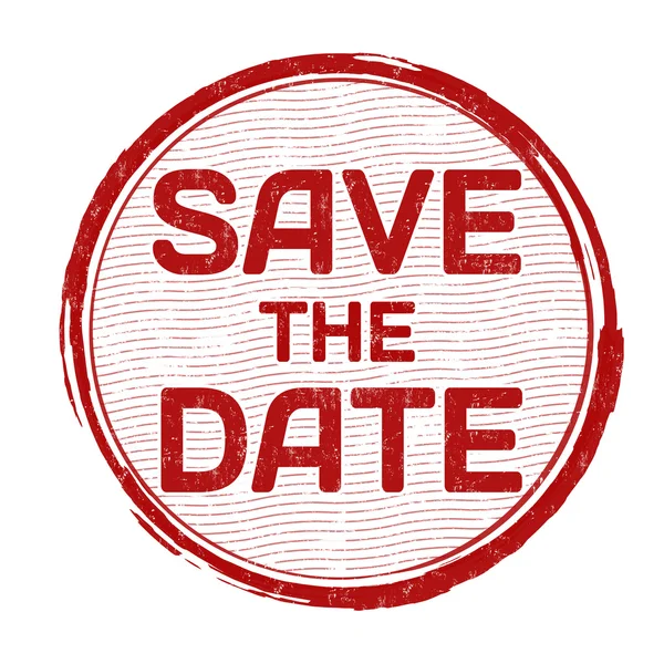 Save the date stamp — Stock Vector #67196385