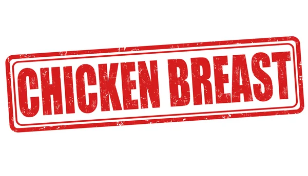鶏の胸肉のスタンプ — ストックベクタ