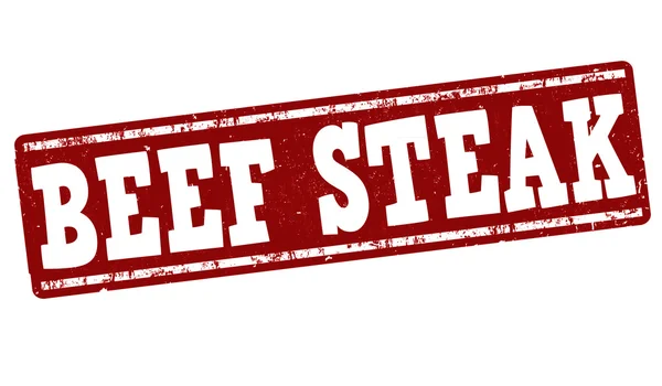 牛肉ステーキ スタンプ — ストックベクタ