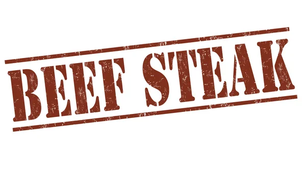 Rundvlees biefstuk stempel — Stockvector