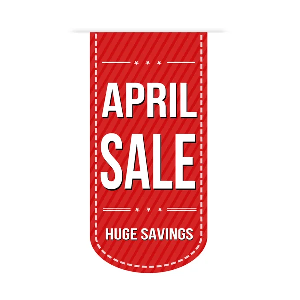 April sale banner design — Stock Vector