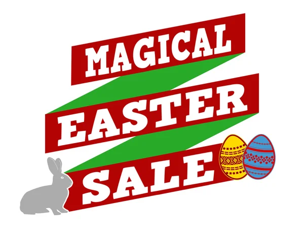 Magical Easter sale banner design — Stock Vector