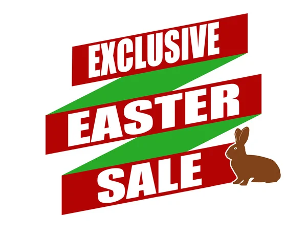 Exclusive Easter sale banner design — Stock Vector
