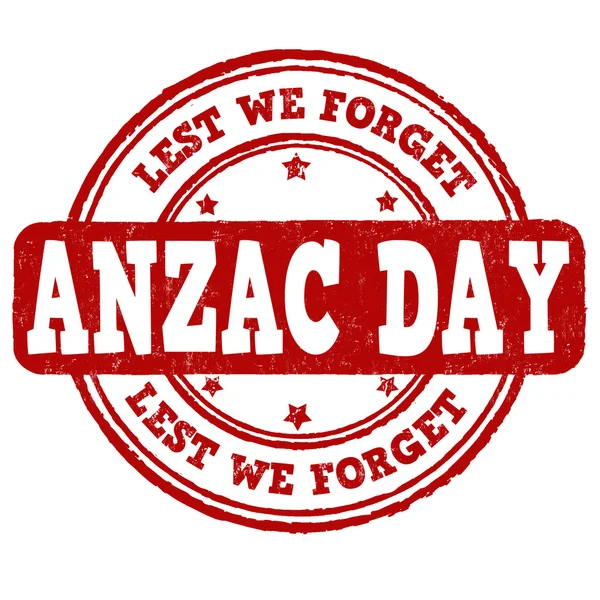 Anzac Day stamp — Stock Vector