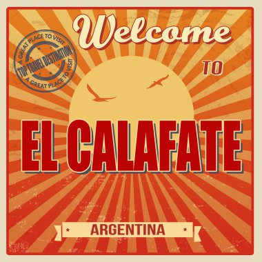 El Calafate poster için hoş geldiniz