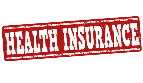 Carimbo do seguro de saúde — Vetor de Stock
