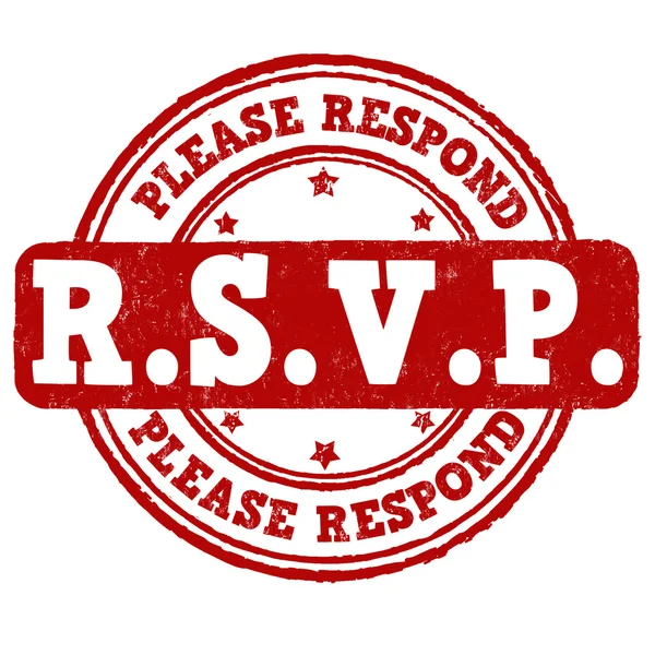 Please Respond stamp — Stock Vector