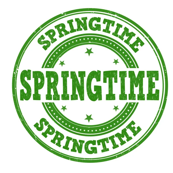 Springtime stämpel — Stock vektor