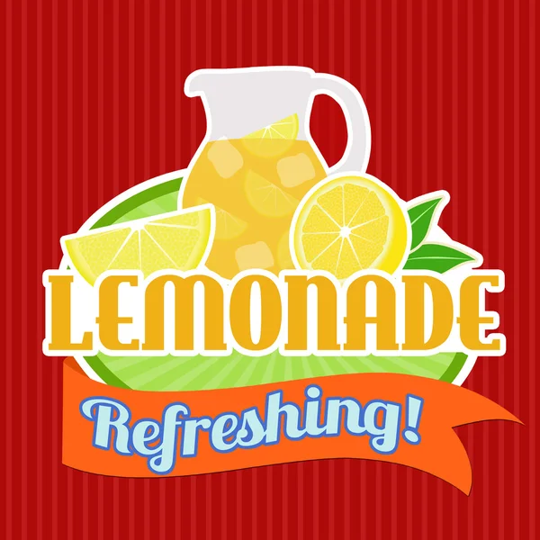Pegatina o etiqueta de limonada — Vector de stock