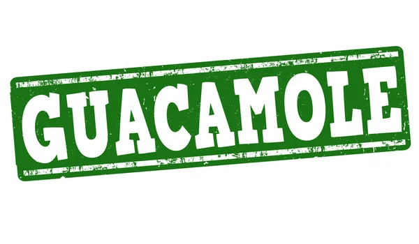 Perangko Guacamole - Stok Vektor